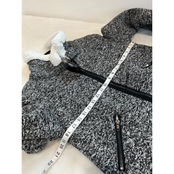 NWT OOKIE & LALA Women's Size S Faux Fur Shearling Heathered Jacket - Picture 6 of 15